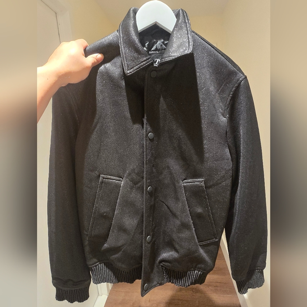 Zara Men's Sparkling Effect Bomber Jacket
